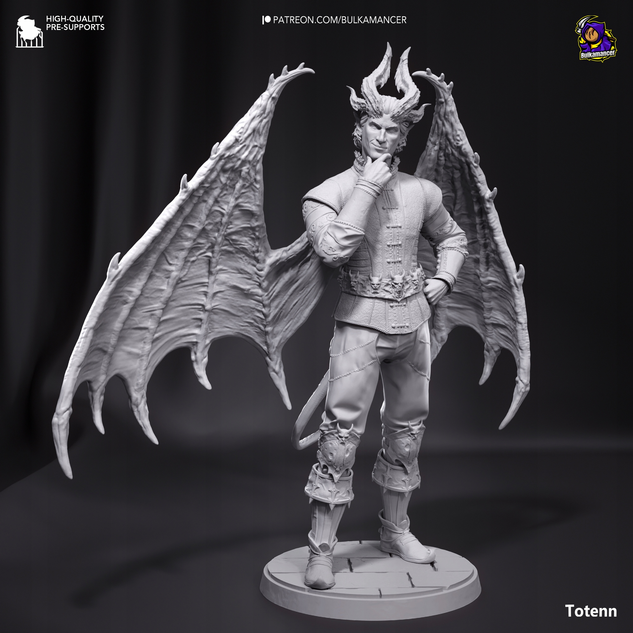 Figurka Raphael Baldur's Gate 3 Bulkamancer Sculpts 3D tisk