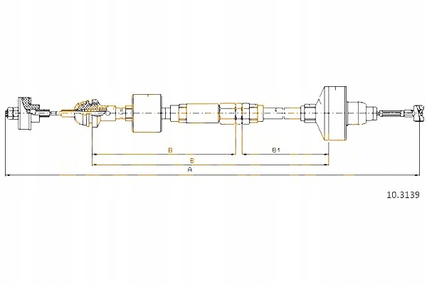 COFLE LINKA SPRZĘGŁA VW GOLF III 1.4 (1H1) Producent części Cofle