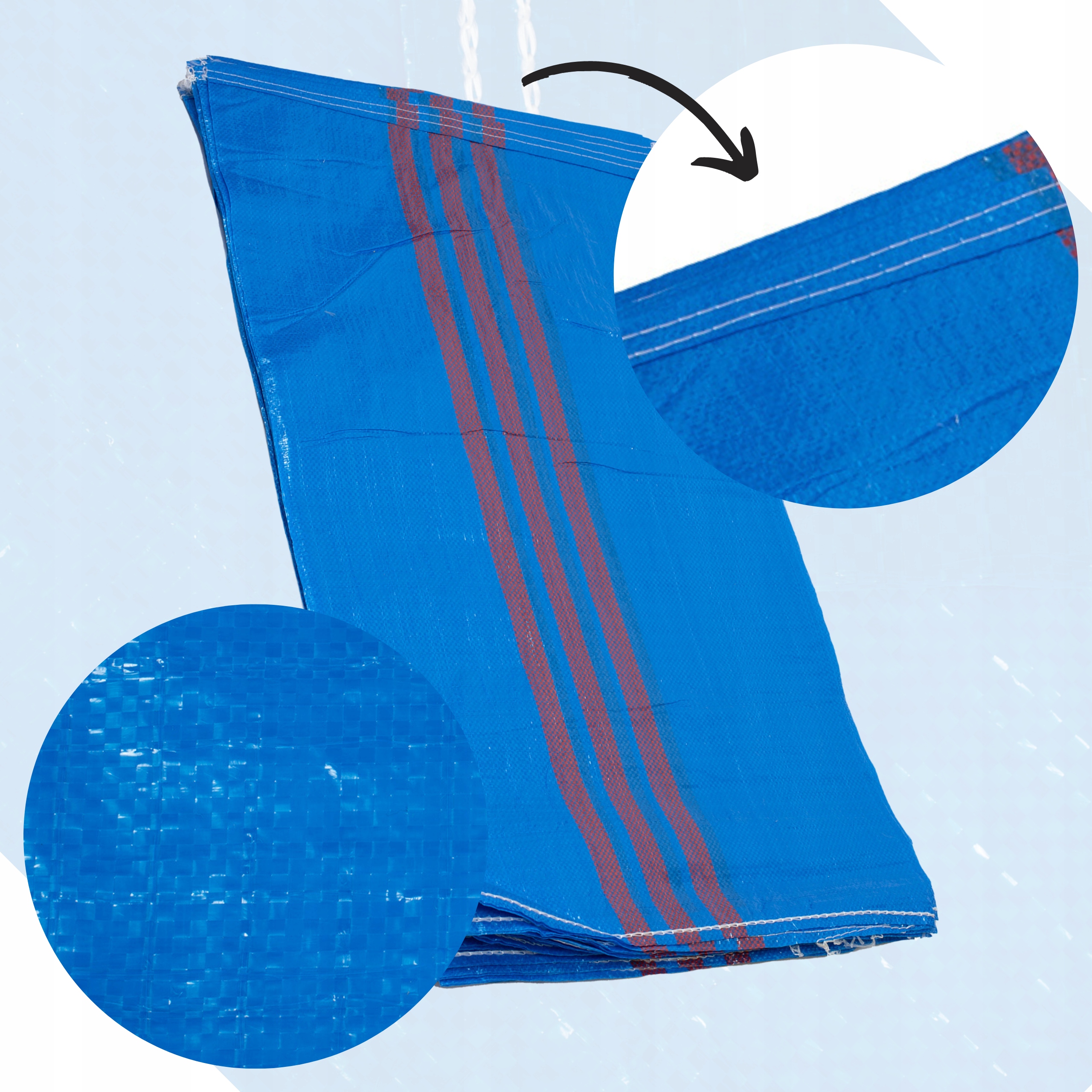 WORKI PARCIANE NA ZBOŻE 25-30KG NA GRUZ WĘGIEL PIASEK LIŚCIE MOCNE 50 SZTUK Marka Gwiazda