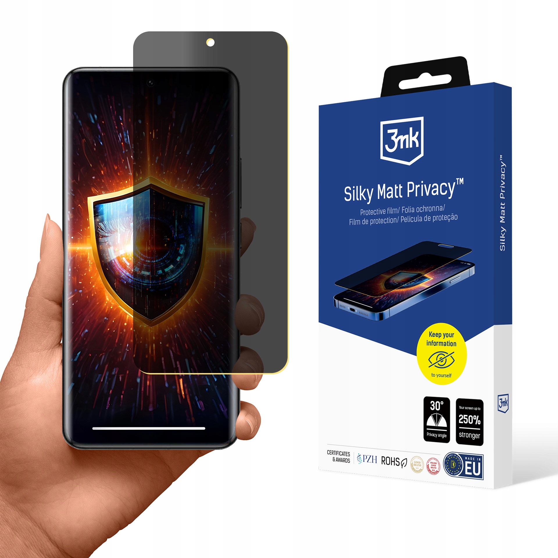 Folia prywatyzująca matowa 3mk Silky Matt Privacy na Xiaomi 14 Pro 3mk