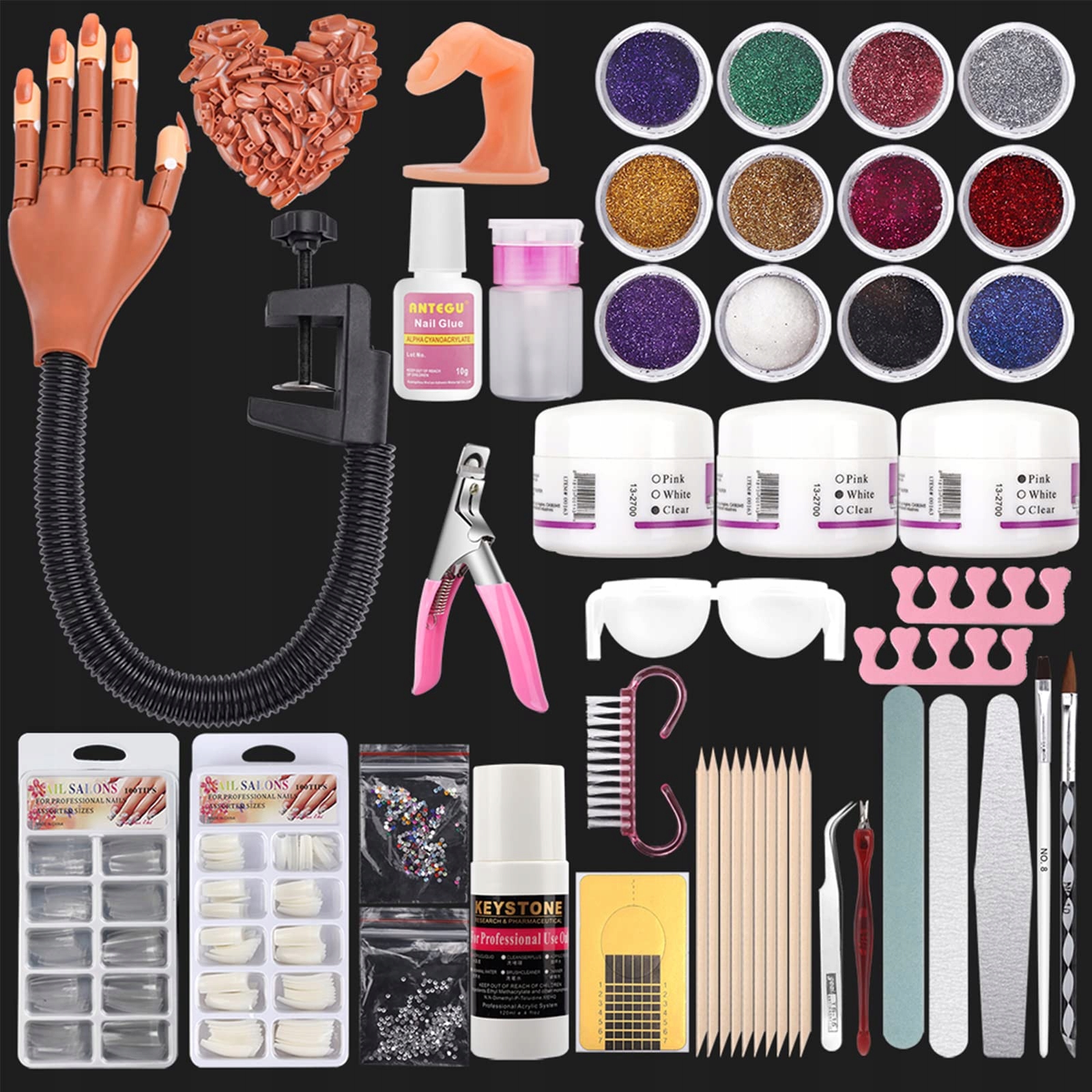 Sztuczna ręka do ćwiczeń manicure zestaw Diy regulowana model