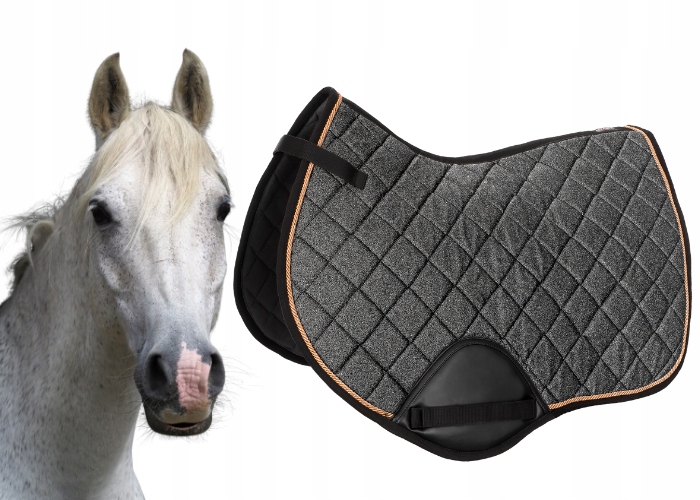 Czaprak dla konia Start Seville wszechstronny brokatowy szary grafitowy Vs