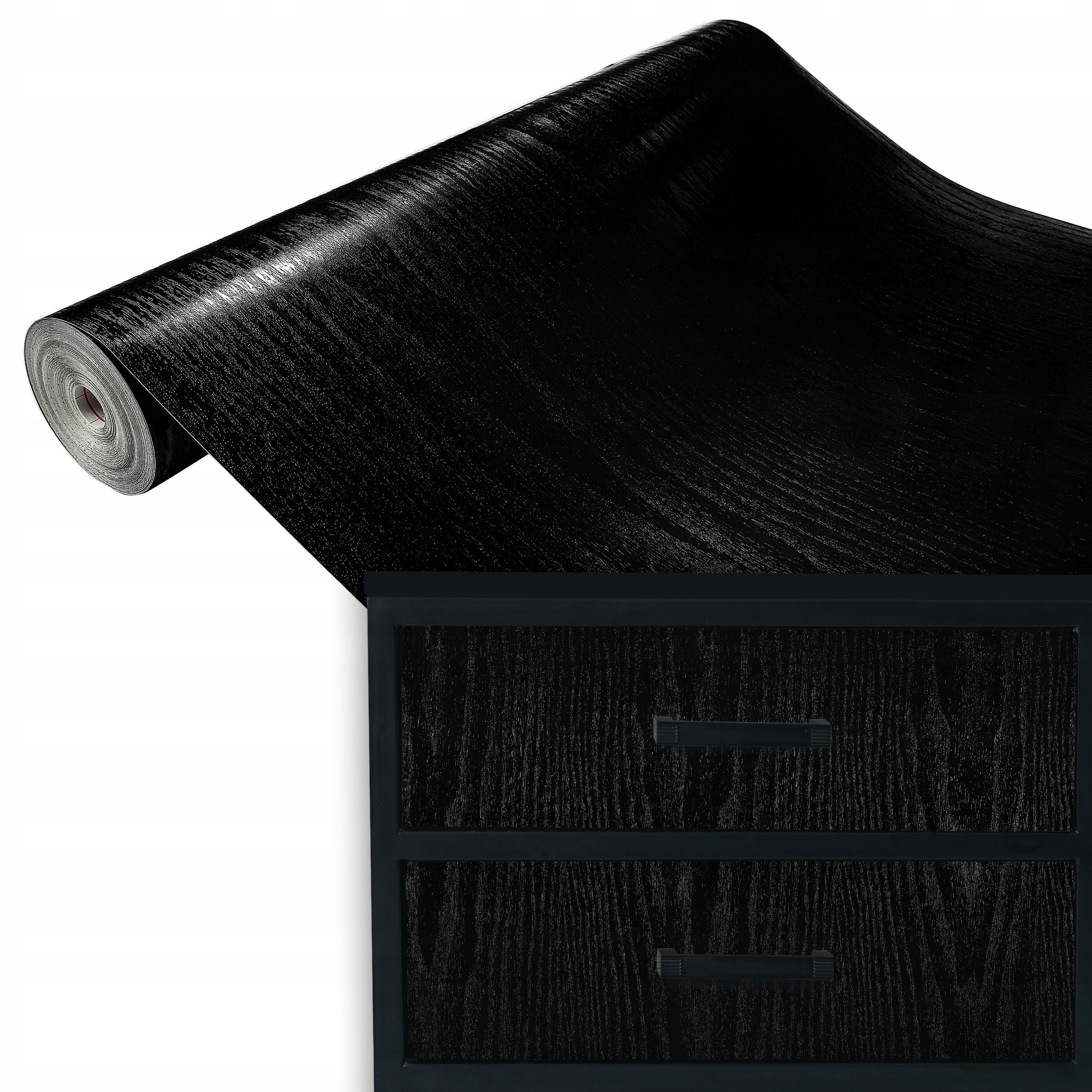 

Folia Okleina Meblowa Drewno Czarne 90x50 C72