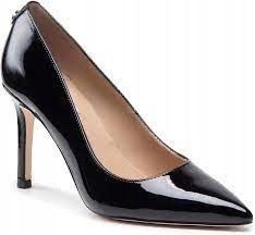 Dámské lakované kožené lodičky Guess v černé barvě 38 Gpe