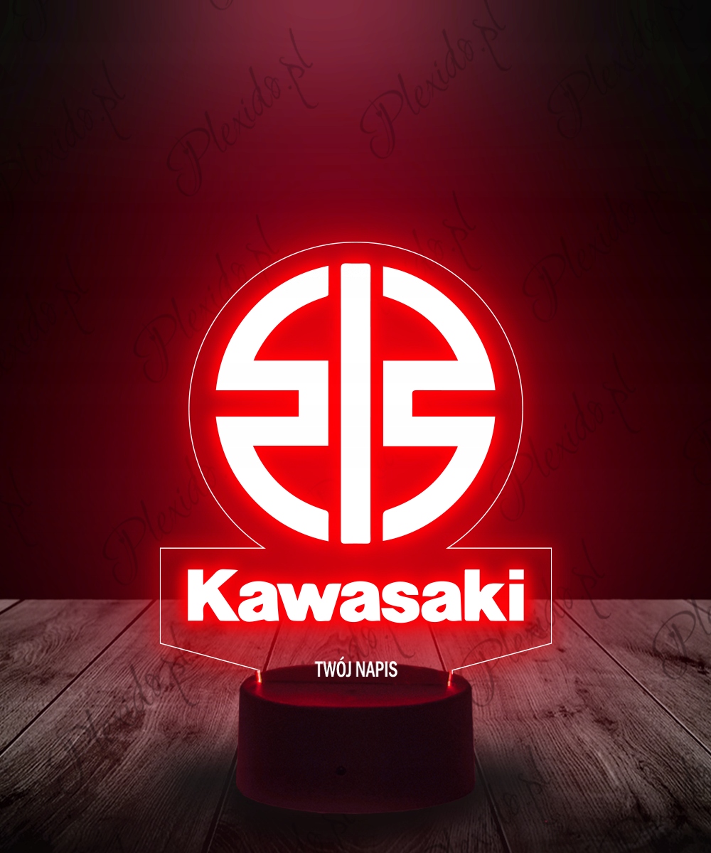 Lampka Nocna LED Kawasaki Logo Grawer Imię Kod producenta 5905342863816