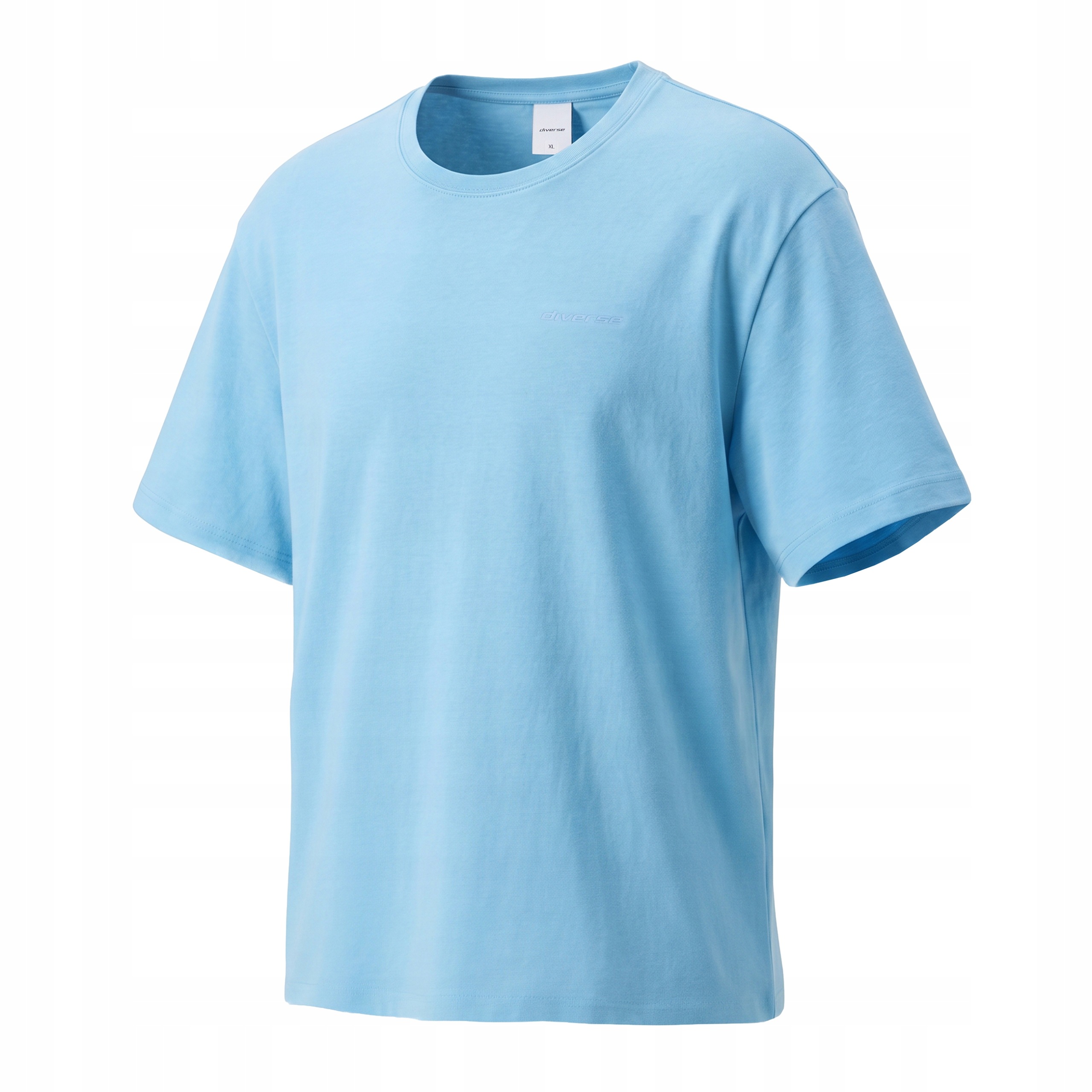 Koszulka męska T-shirt bawełniany Diverse Interte Jasny Niebieski M