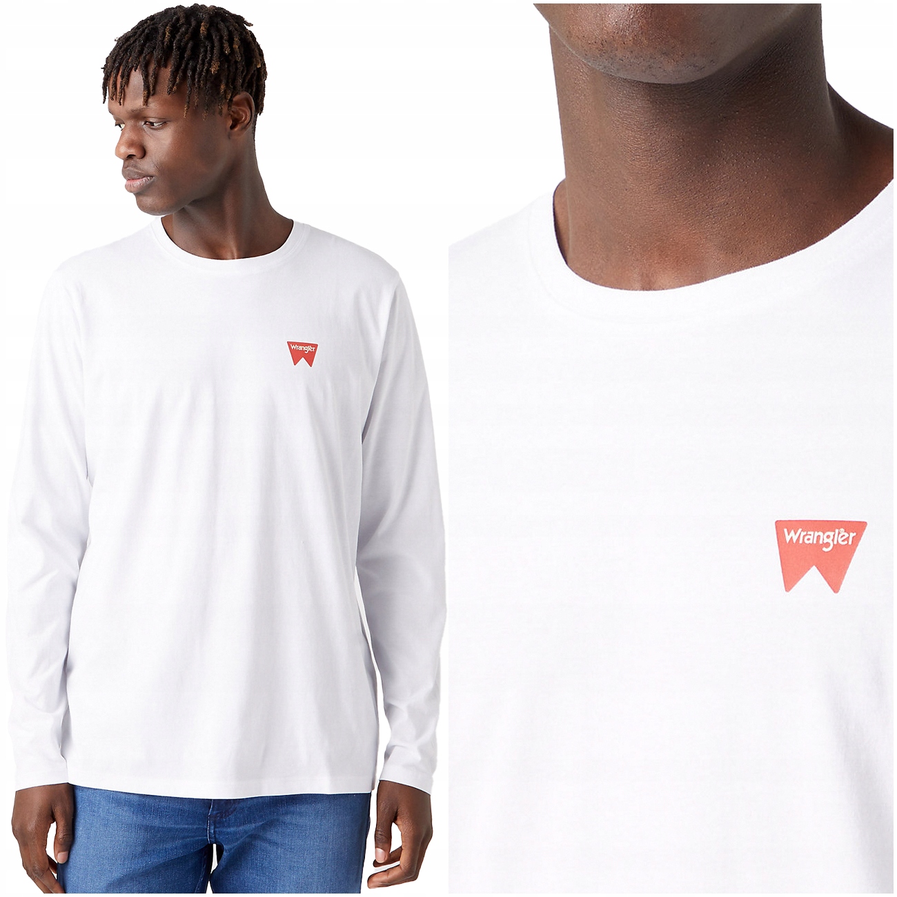 WRANGLER SIGN PÁNSKE TRIČKO DLHÝ RUKÁV LOGO 3XL