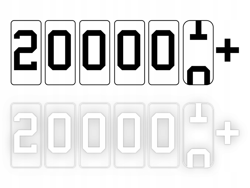 200K Miles JDM - Naklejka na samochód na auto KOLOR