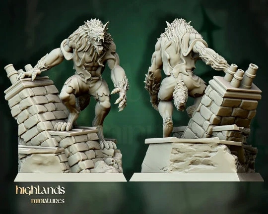 Highlands Miniatures Undead Werewolfs Nazwa Druk 3D Modeli HighLands