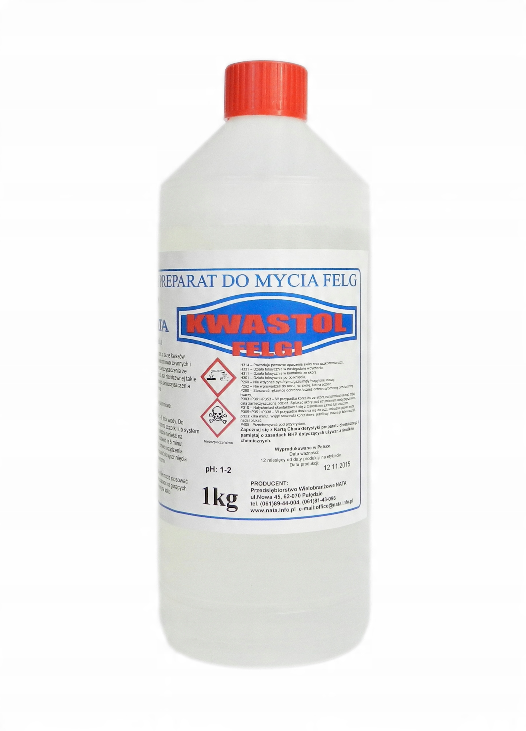 

Mocny Kwas Do Aluminium 1kg do mycie felg, burt Al