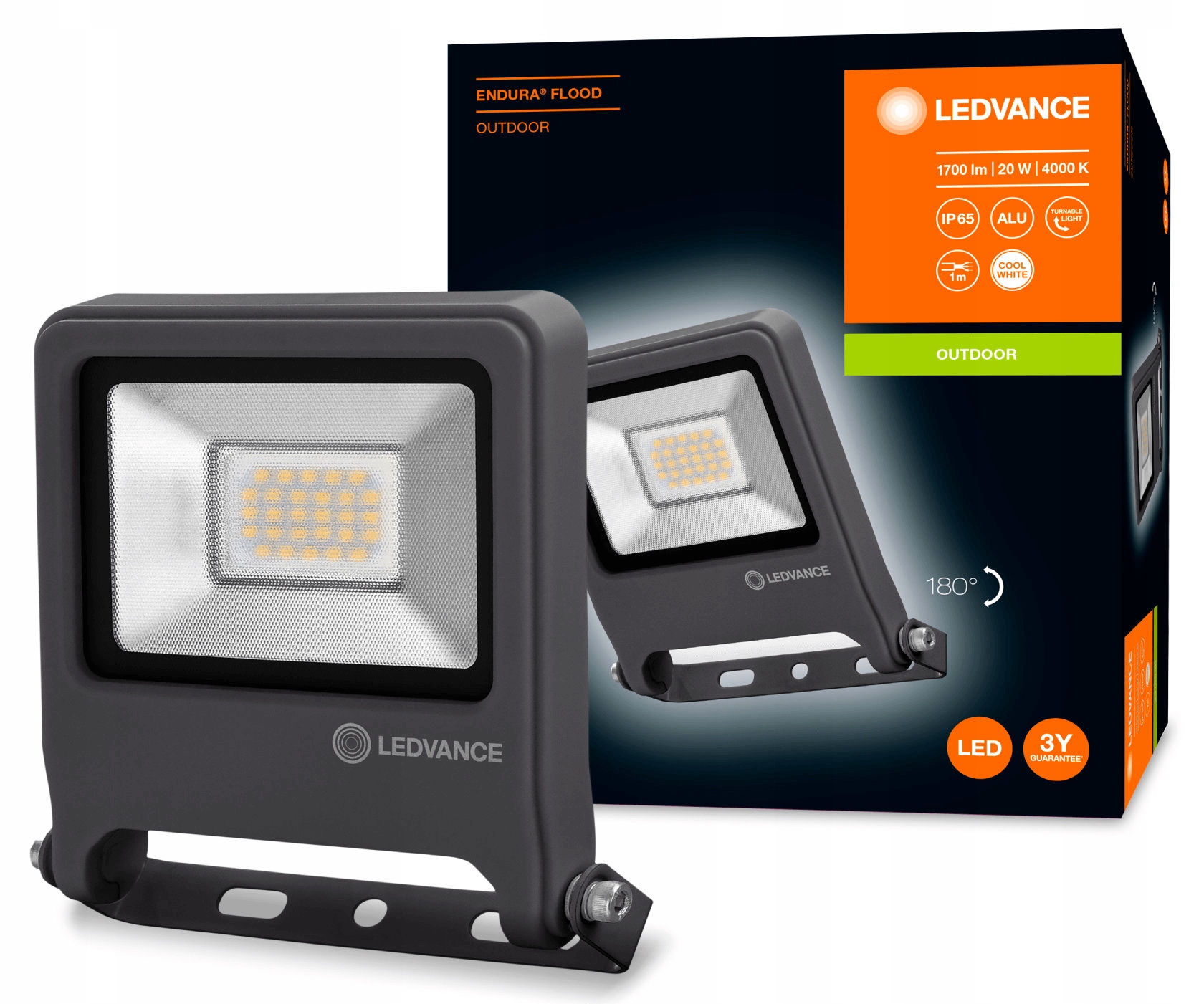 

Naświetlacz Led 20W 4000K IP65 Endura Ledvance