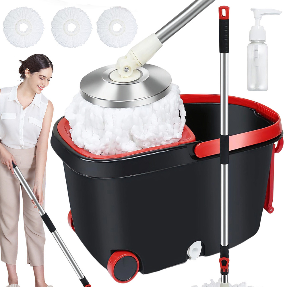 Rotační Mop 360 Spin Turbo 2V1 3 Náplně Z Mikrovlákna Bonus