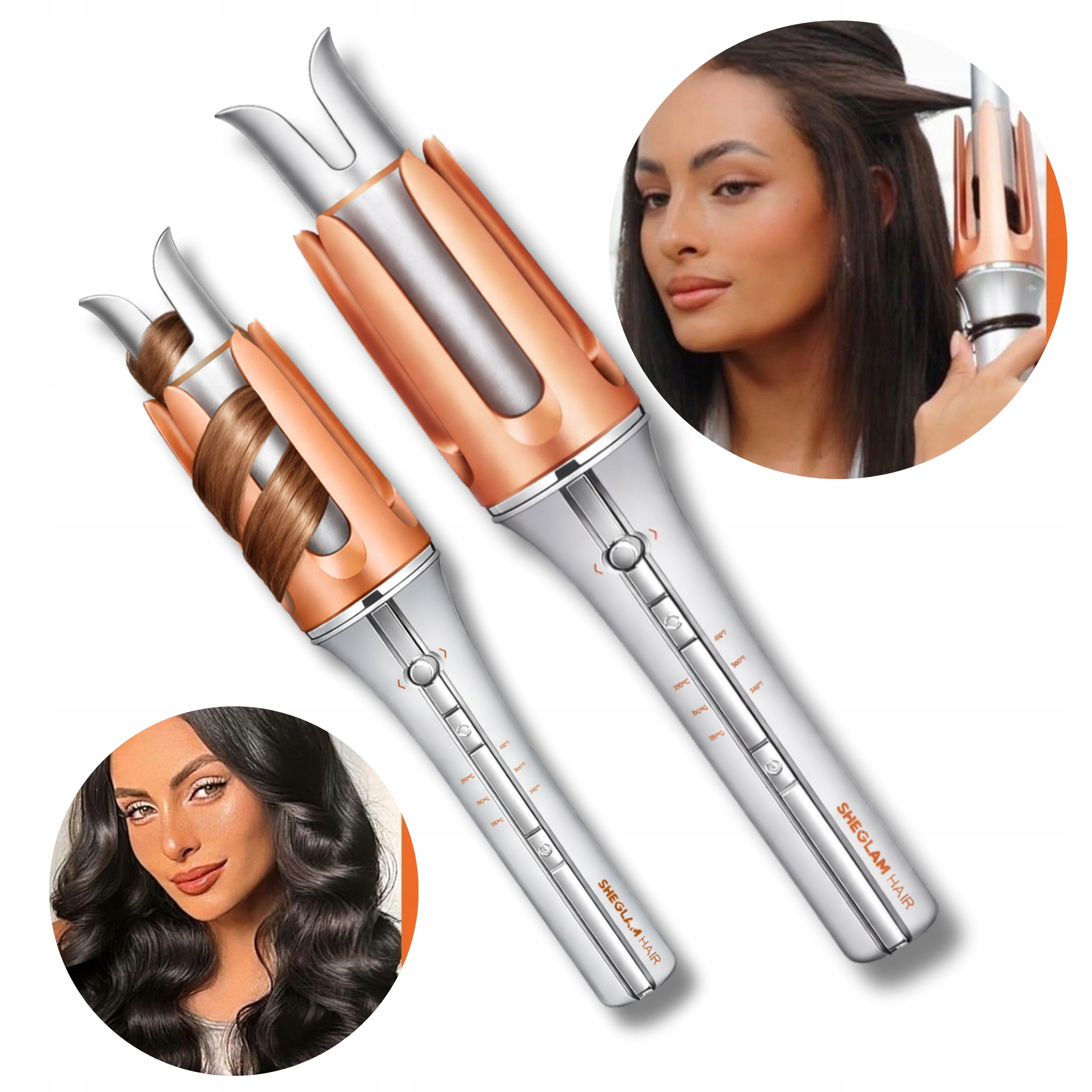 Automatyczna Lokówka 3 Temperatury 2 Kierunkowy Obrót Ceramiczna Falownica