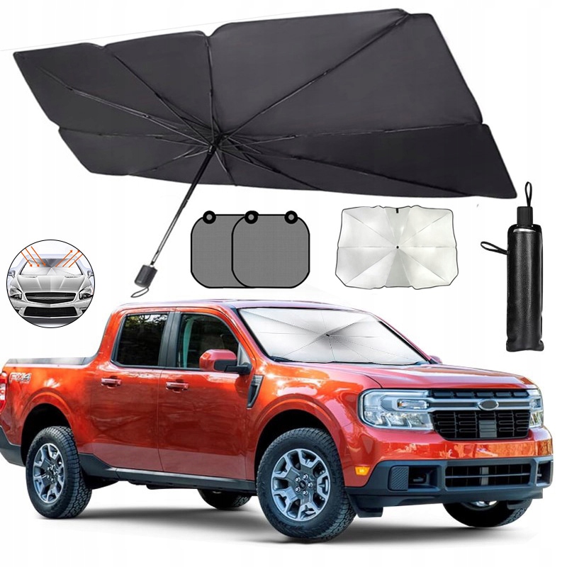 DUŻA MATA PARASOL OSŁONA NA PRZEDNIĄ SZYBĘ AUTA PRZECIWSŁONECZNA BLOKUJE UV