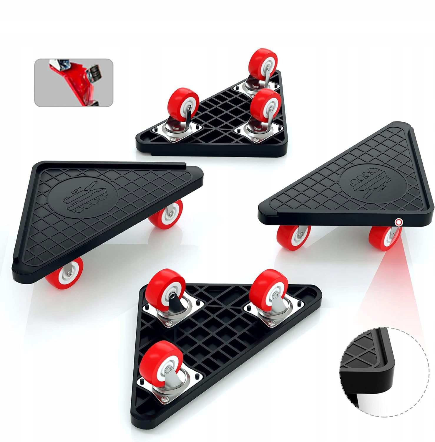 Sada Pro Přepravu Posouvání Nábytku Strojů Zvedák 300 Kg 5 Ks