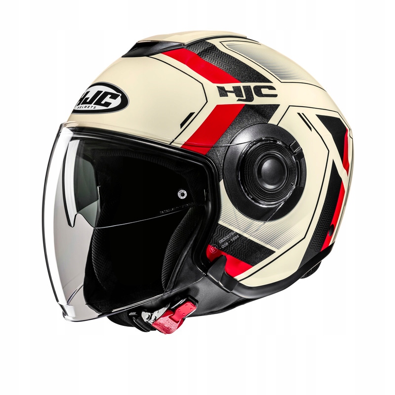 Motocyklová Prilba Hjc I40N Velu Beige Red S