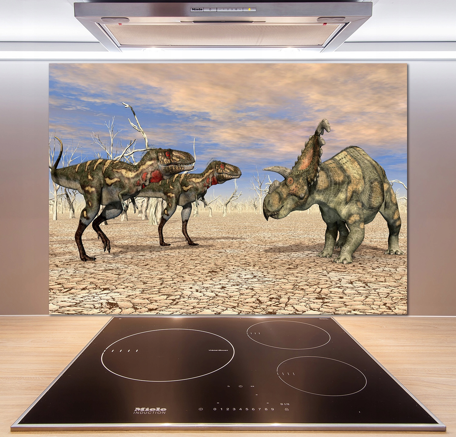 

Panel między meble w kuchni Dinozaury 100x70 +klej