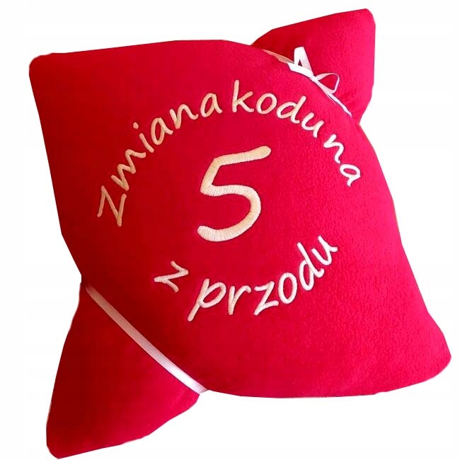 Veselý dárek k 50. Narozeninám pro muže ženy Polštář s výšivkou nápis