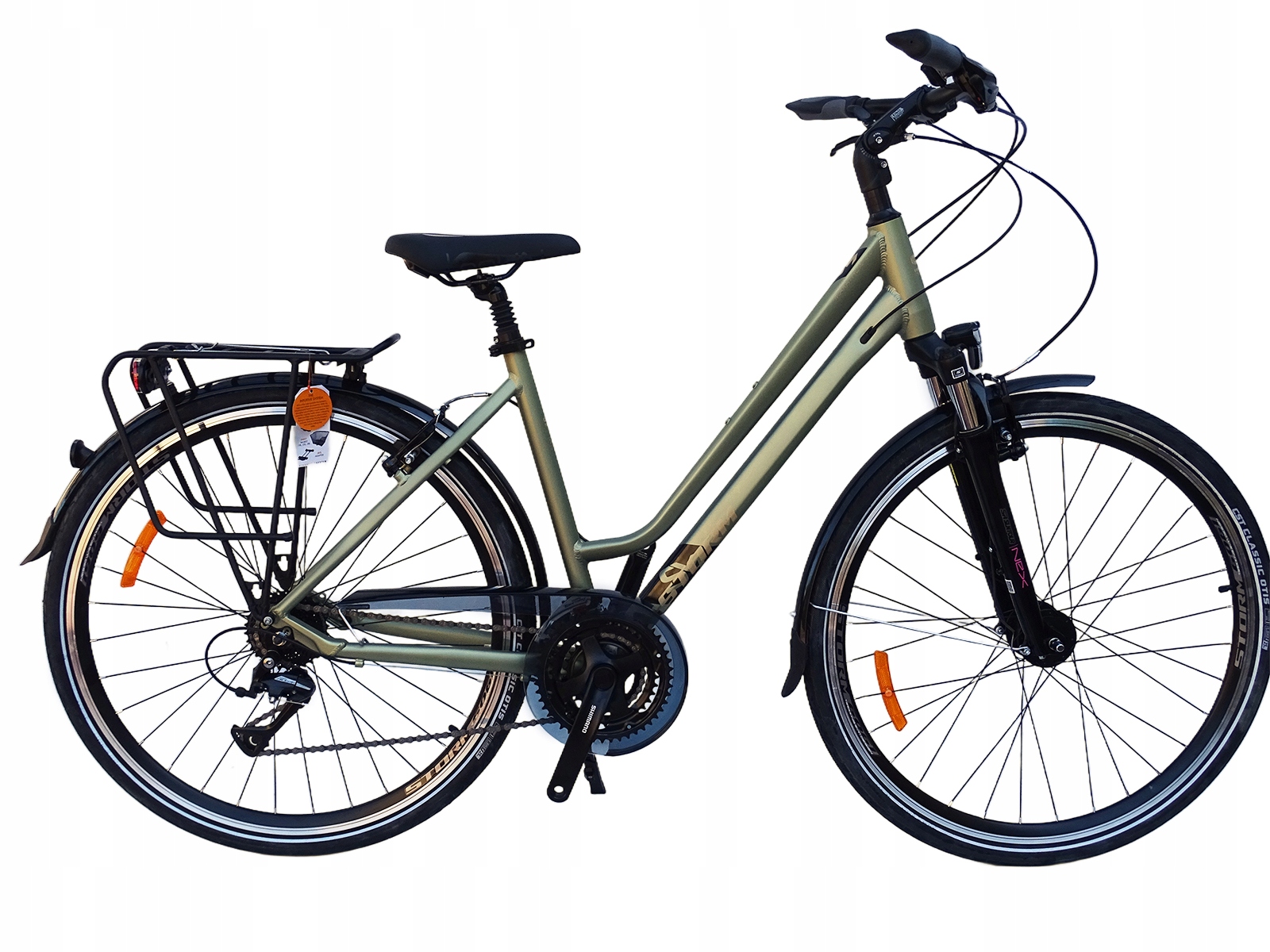 Rower Storm Marathon 6.0 Damski Rama 19'' Trekingowy Pistacjowy