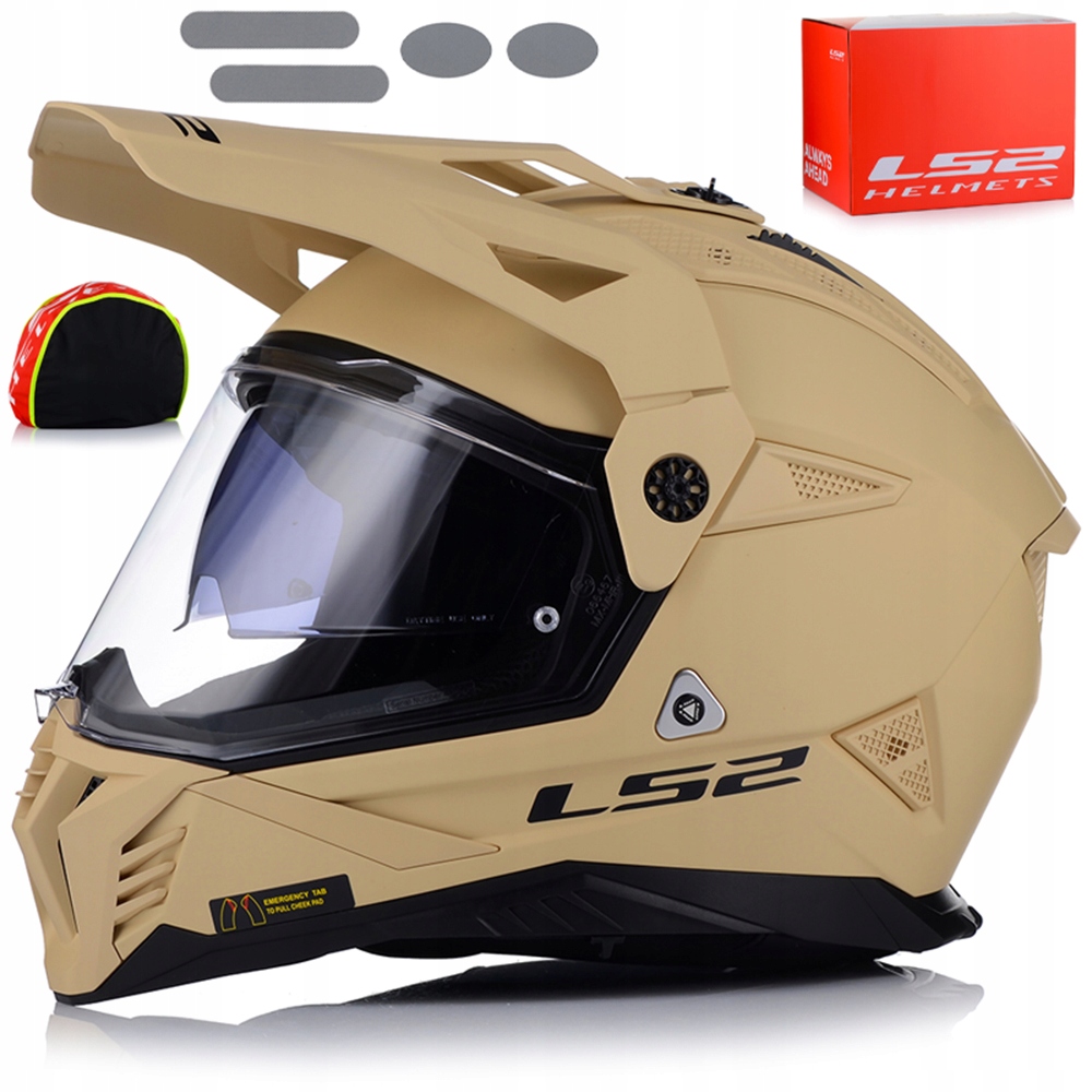 Motocyklová Prilba LS2 MX702 Pioneer Enduro Cross Štvorkolka Atv Sklo Blenda