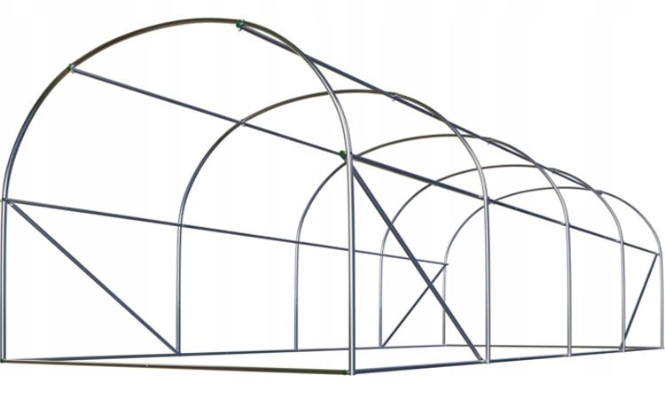 TUNEL OGRODOWY FOLIOWY OGRODNICZY NA WARZYWA POMIDORY SZKLARNIA 2,5 X 4 M Szerokość produktu 250 cm