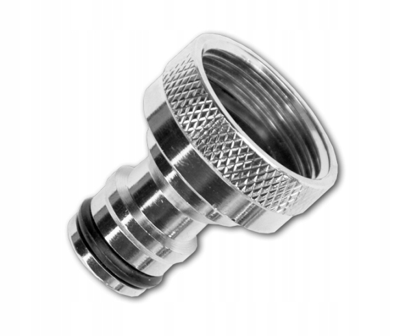 

Przyłącze na kran Mosiądz niklowane Gw 1"