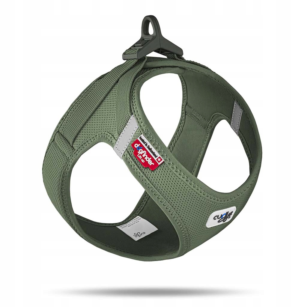 Levně Curli Postroj pro psy se sponou Air-Mesh Moss L, 8-10 kg