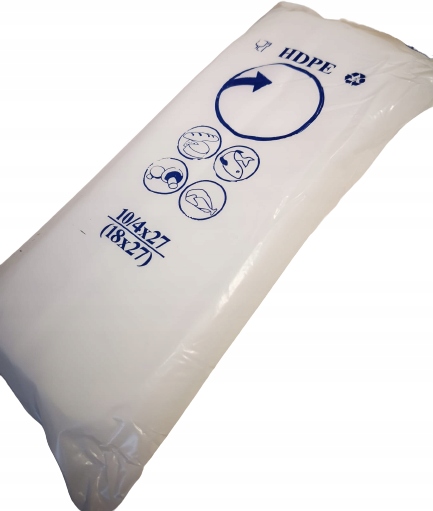 

Woreczki foliowe Hdpe 10/4/27cm (18/27cm) 800 szt.
