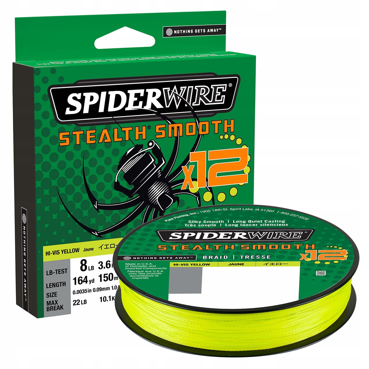 Plecionka Spiderwire Smooth 12 splot 0,07mm 150 m