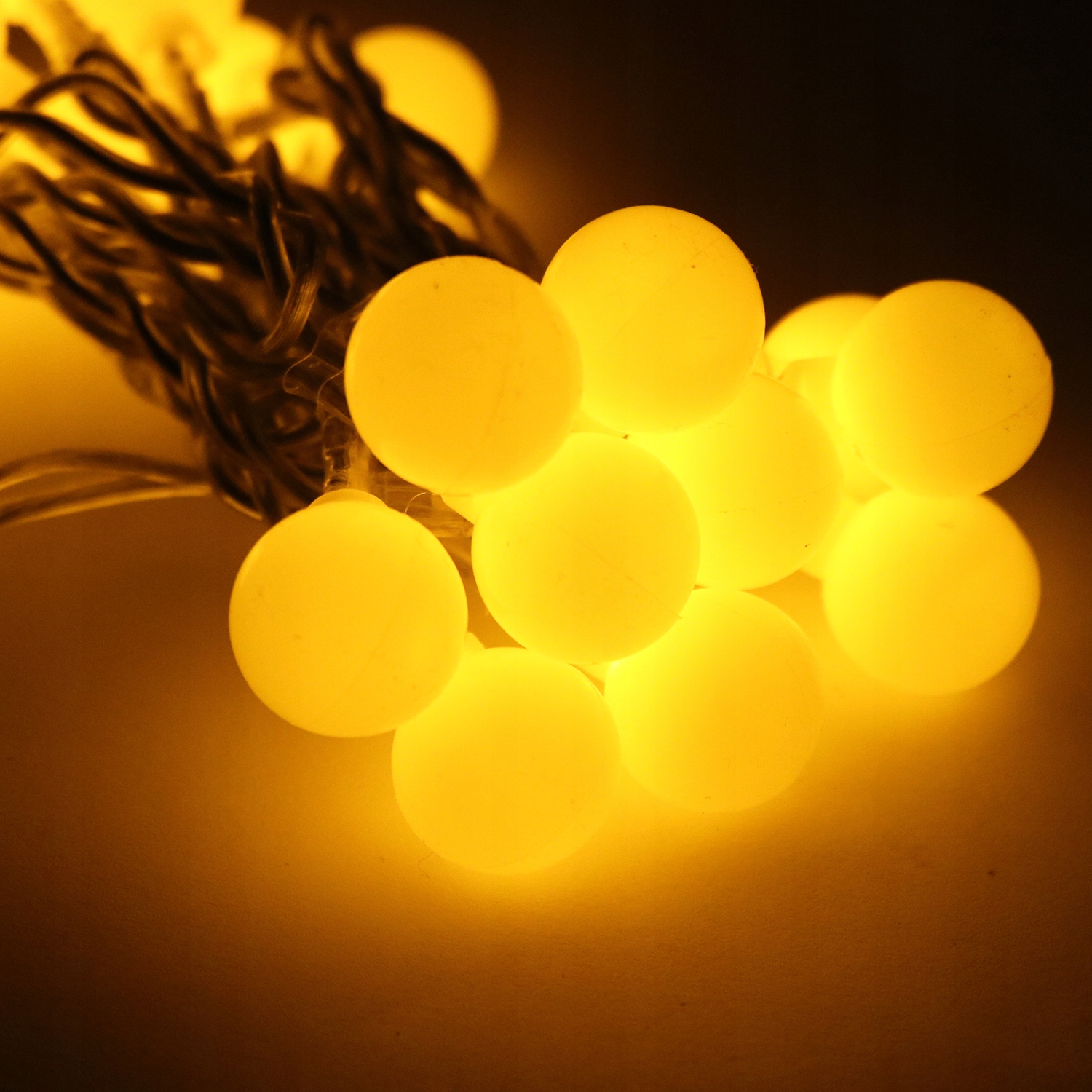 Lampki choinkowe 20 LED perłowe kulki Zastosowanie wewnątrz