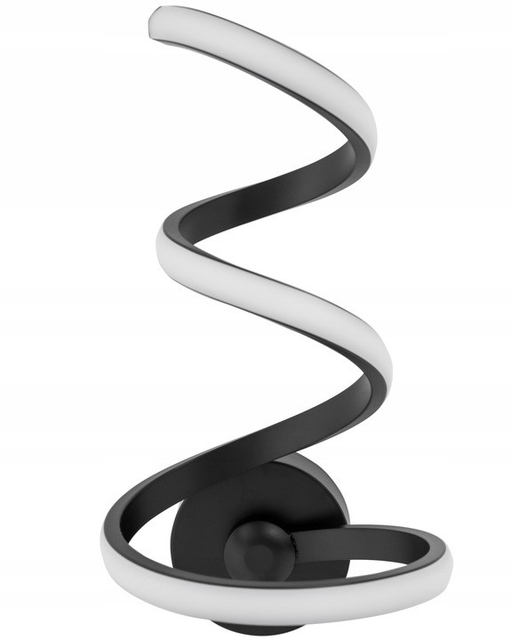 Nástěnná lampa Spirála Led Spring Up Černá