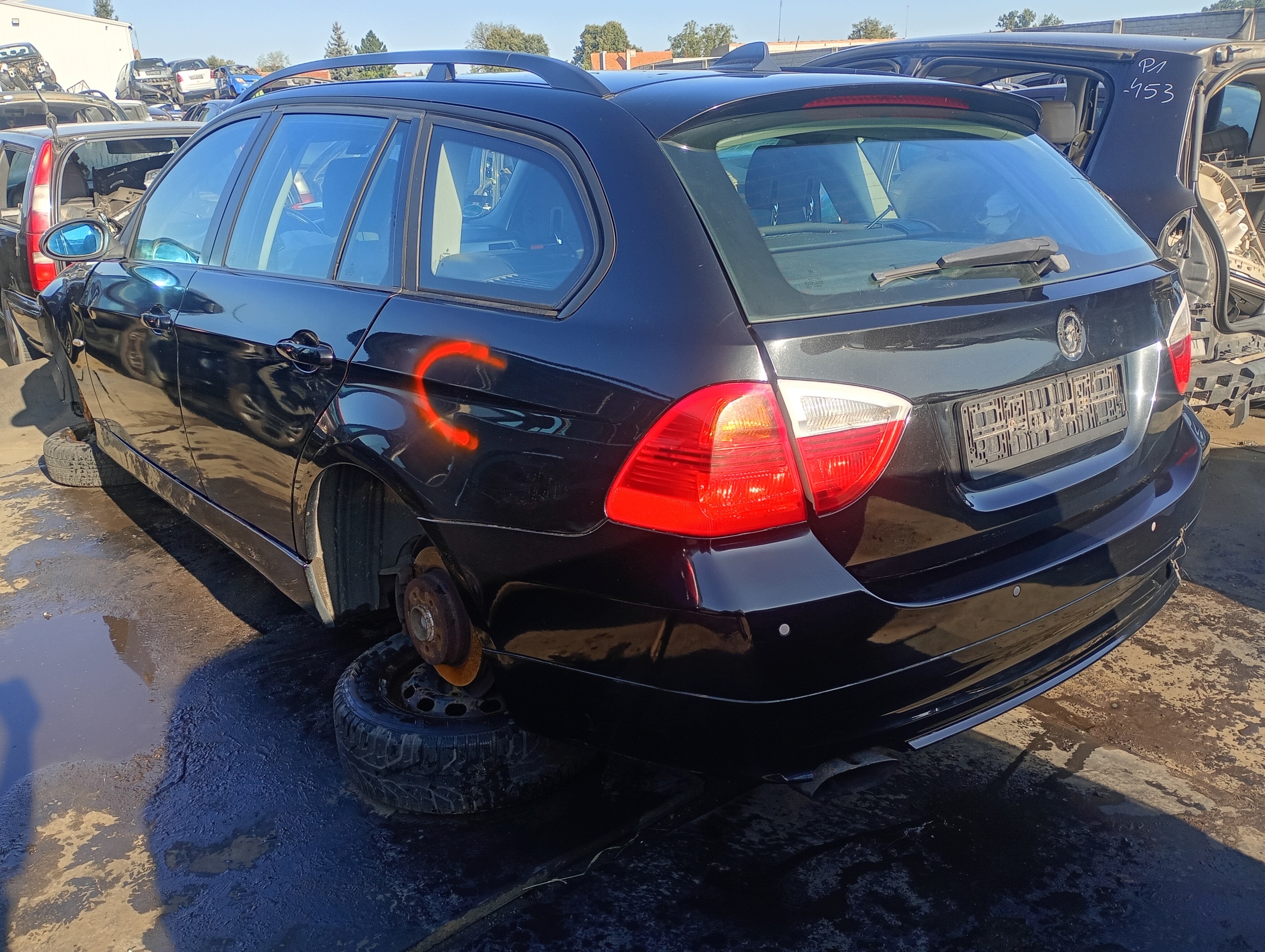 window side bodywork left rear part BMW 3 III E91 06-07