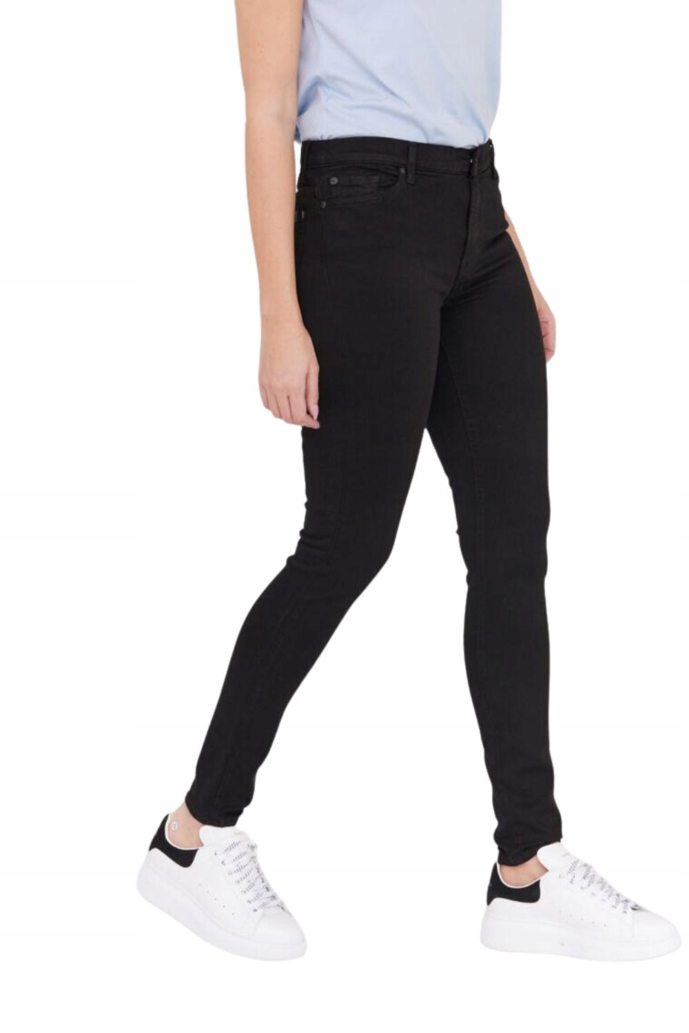 7 For All Mankind Černé dámské džíny Hw Skinny Slim 26