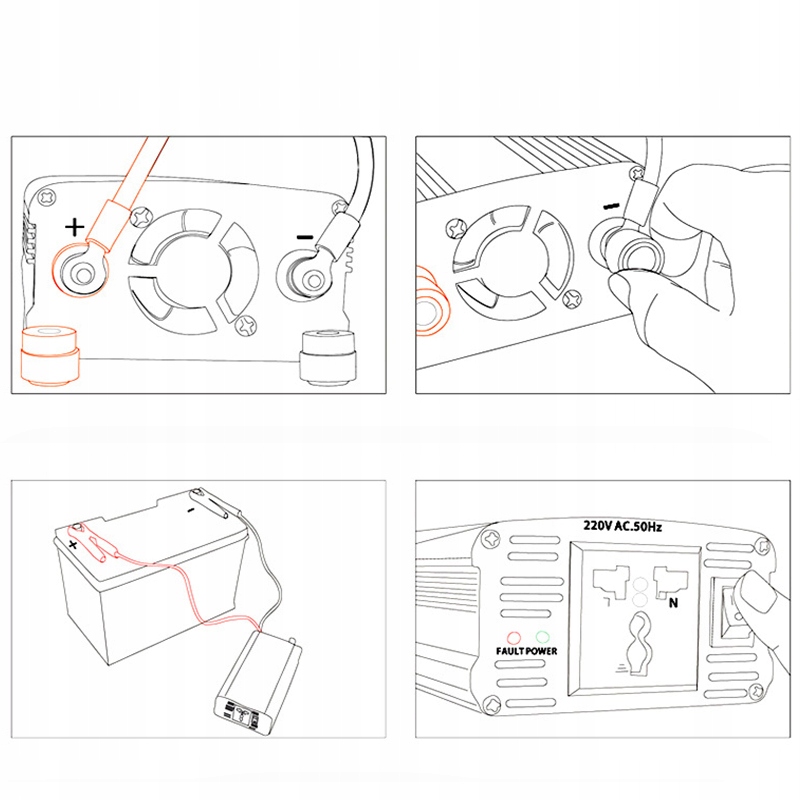 PRZETWORNICA SAMOCHODOWA NAPIECIA 2000W EAN 9445390505550