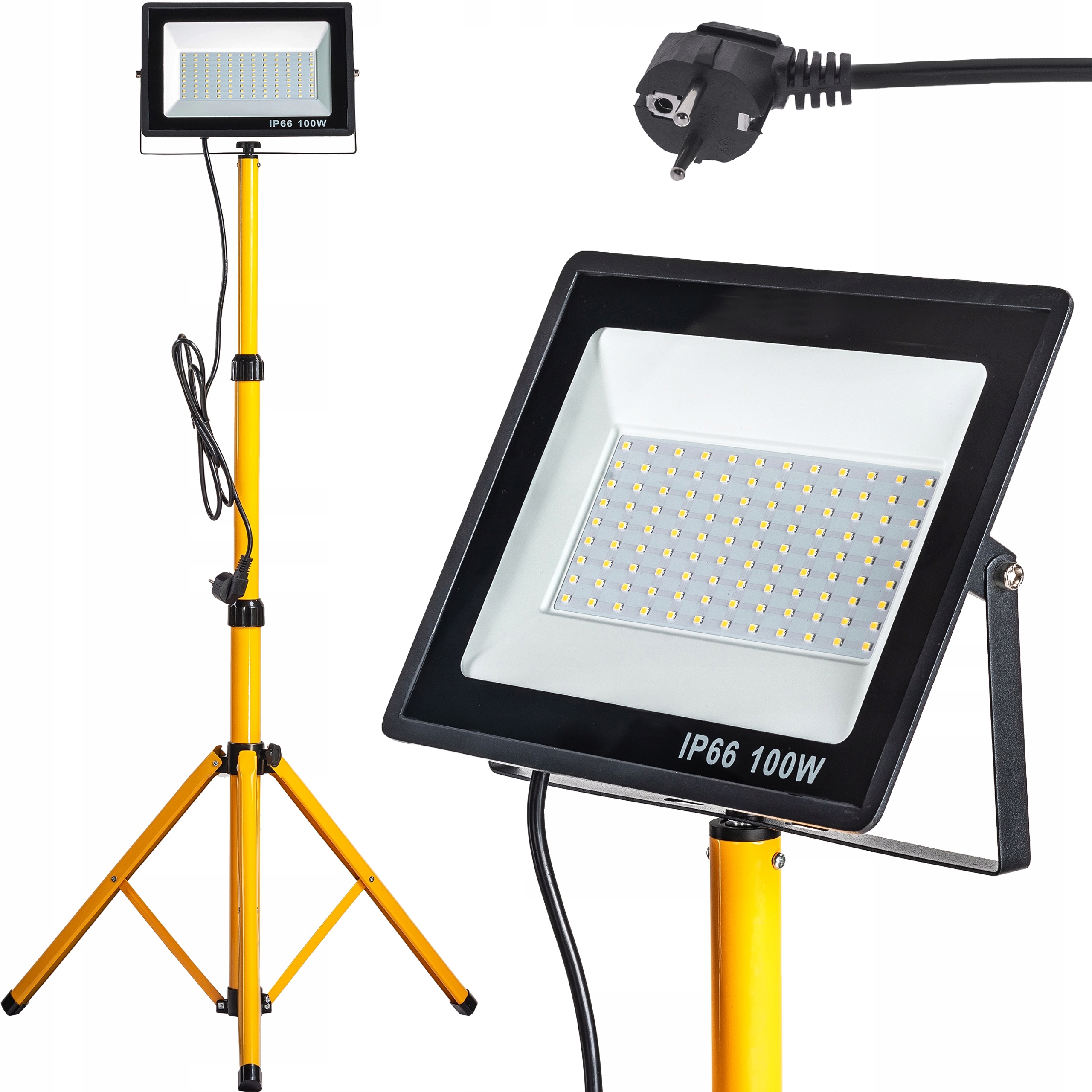 

Stojak 1x 100W naświetlacz Halogen Slim z wtyczką