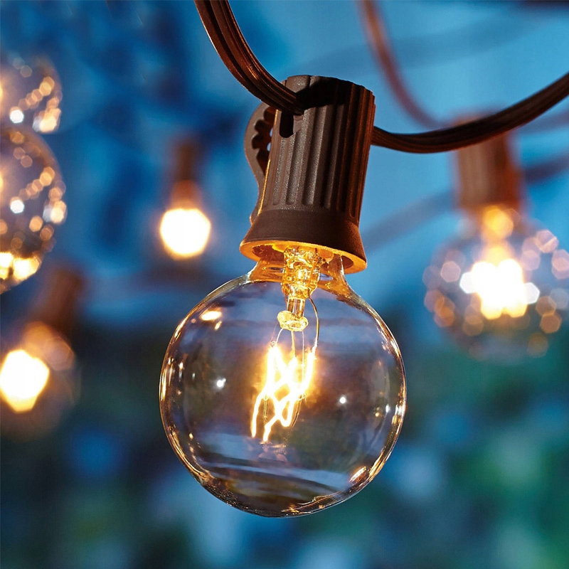 GIRLANDA DUŻE LAMPKI OGRODOWE ZEWNĘTRZNE PATIO BALKON TARAS KULE 22M 75SZT Rodzaj gwintu zintegrowane źródło LED