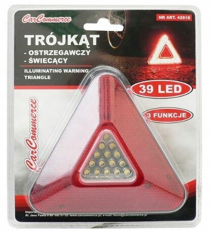 LAMPKA AWARYJNA OSTRZEGAWCZA TRÓJKĄT FLARA 42818 Producent Carcommerce