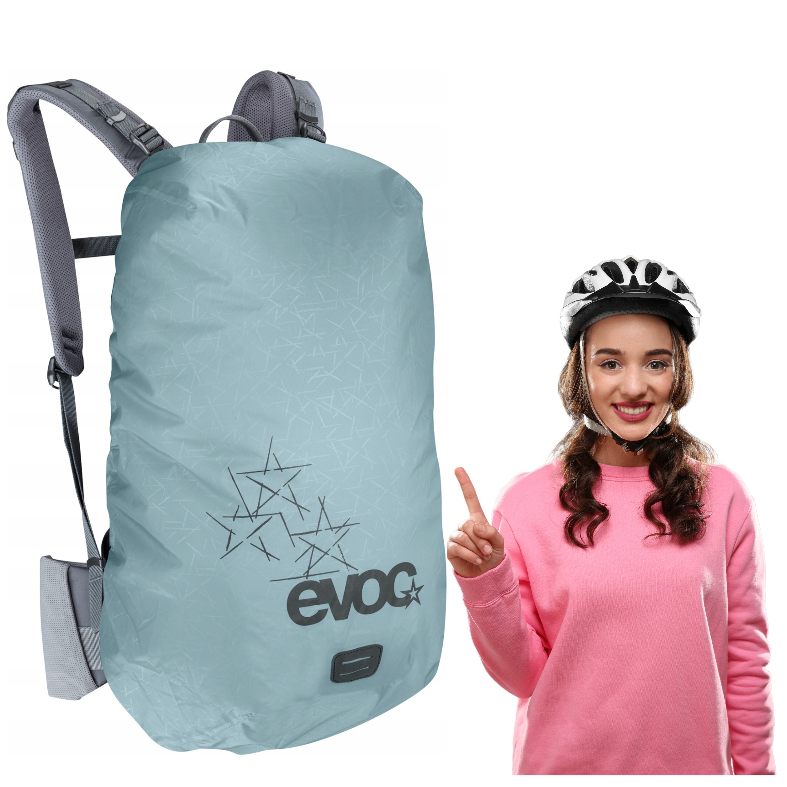 Pláštěnka batoh Evoc Sleeve ocelová M