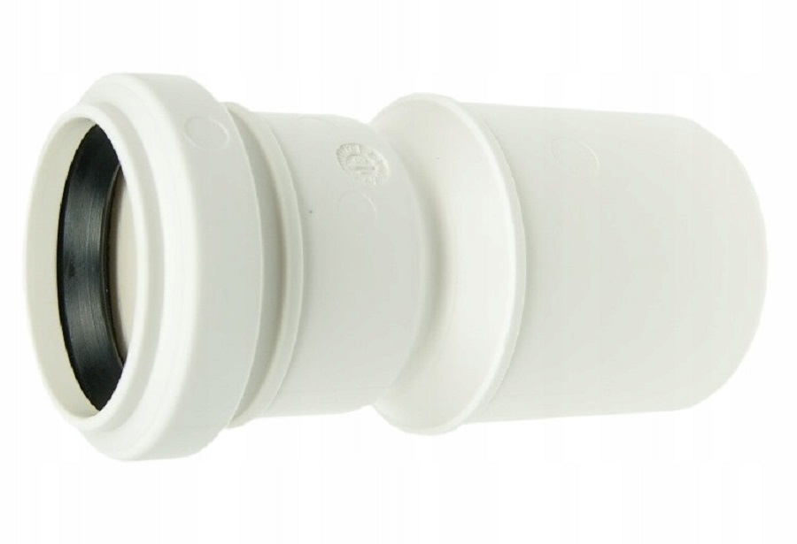 Redukcja kanalizacyjna fi 40/32 mm prosta PCV PP – biała, wewnętrzna