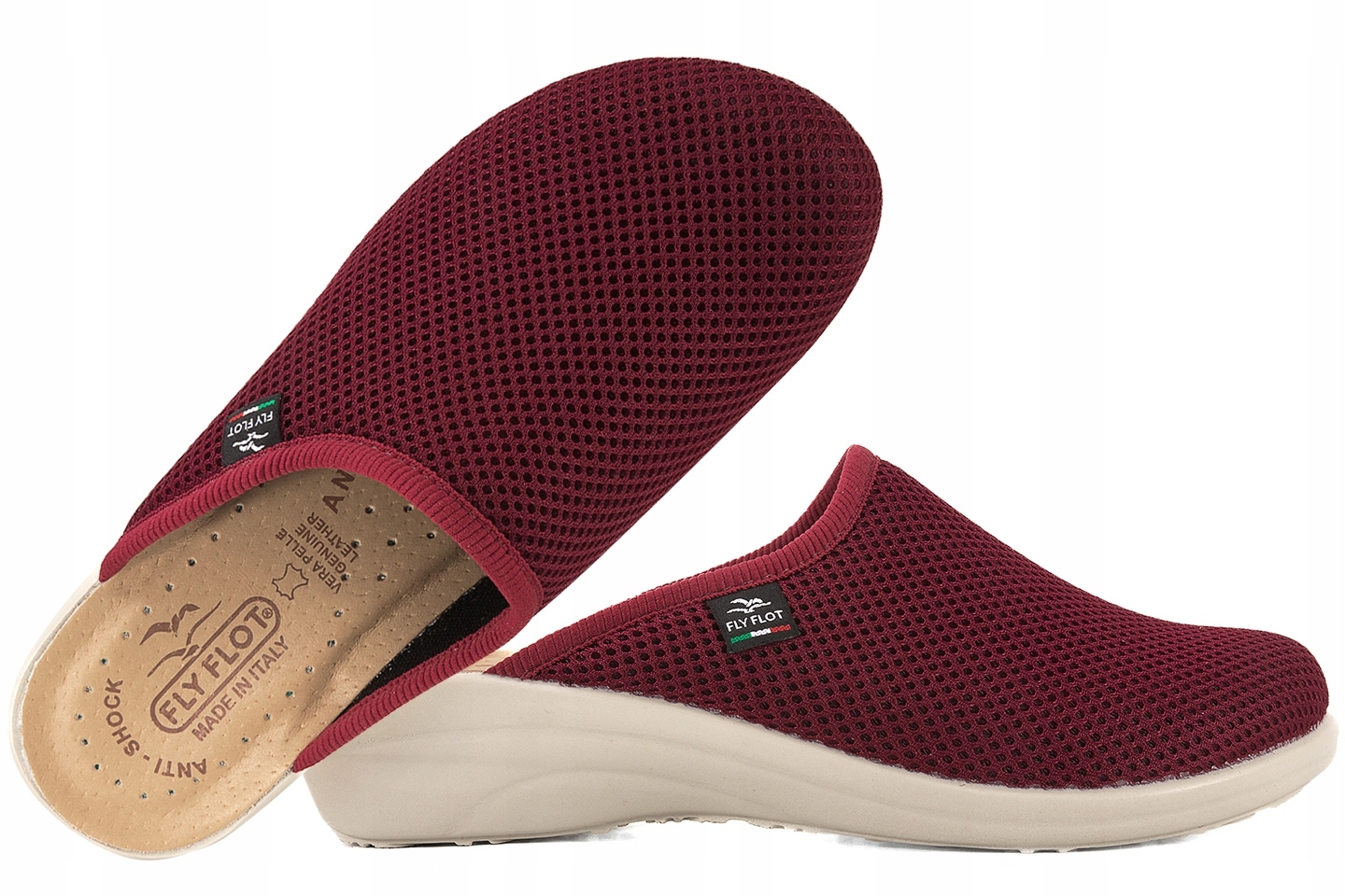 Fly Flot T4 368 Fe Sandále Pantofle Textilní Koturn Pu burgundy