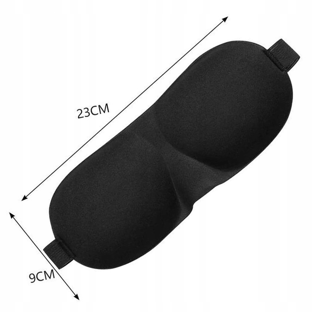 OPASKA MASKA MASECZKA NA OCZY ZDROWY SEN DO SNU SPANIA PODRÓŻY PROFILOWANA Materiał dominujący poliester