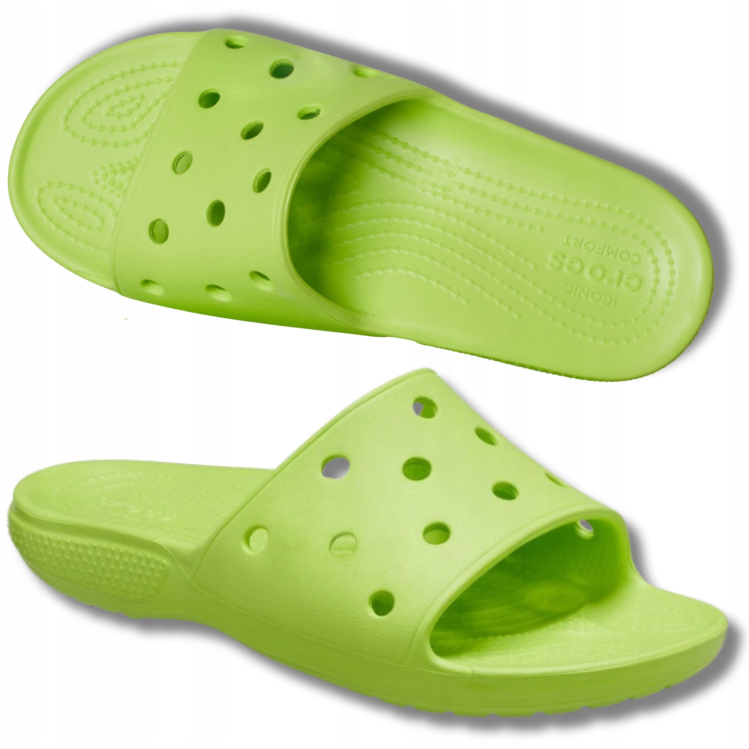 Nazouváky Crocs Classic Slide Dámské Pohodlné Lehké Nazouvací Zelené 36,5 W6