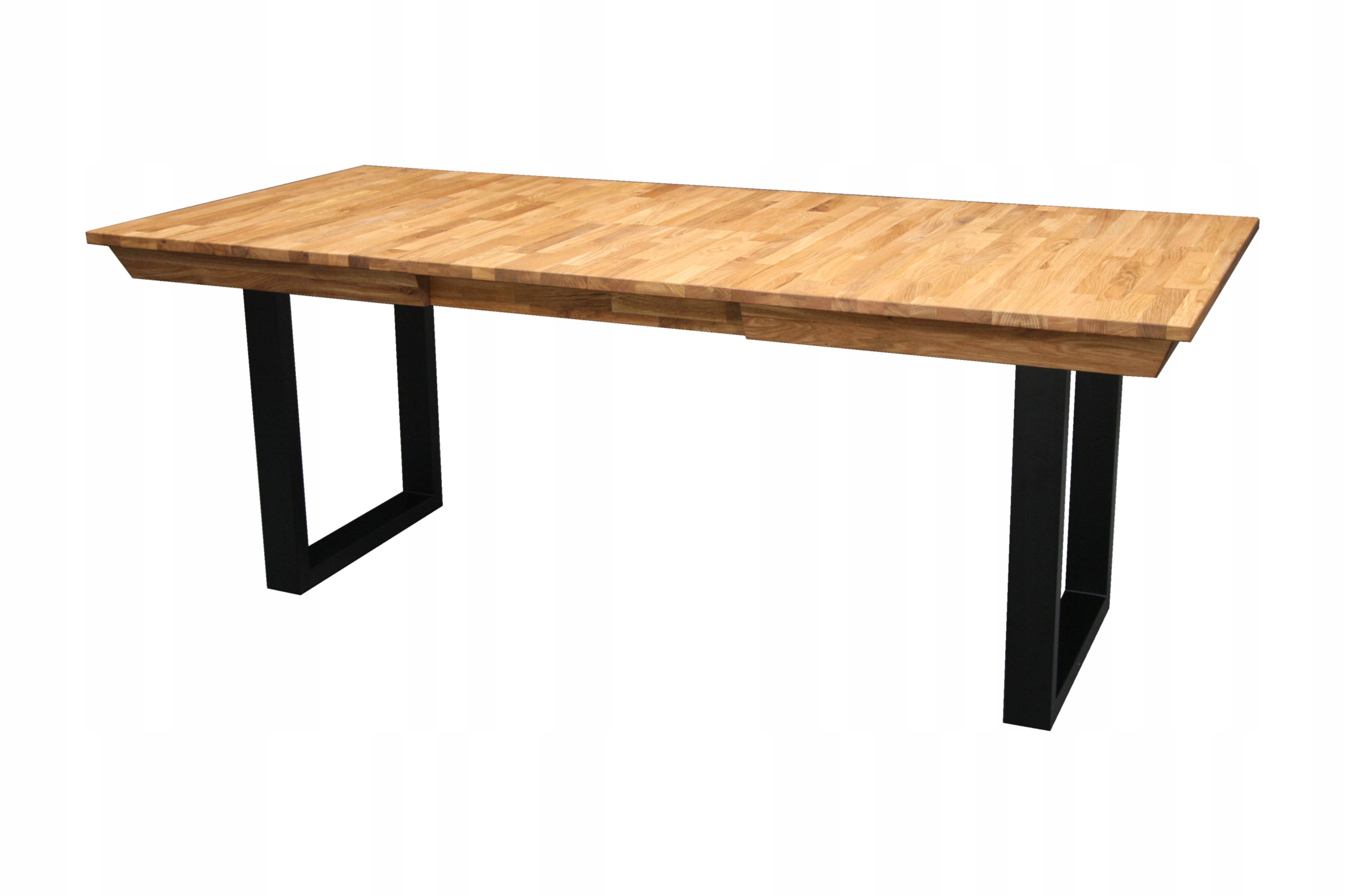 

Stół Rozkładany Dębowy Lite Drewno 140 200 Metal