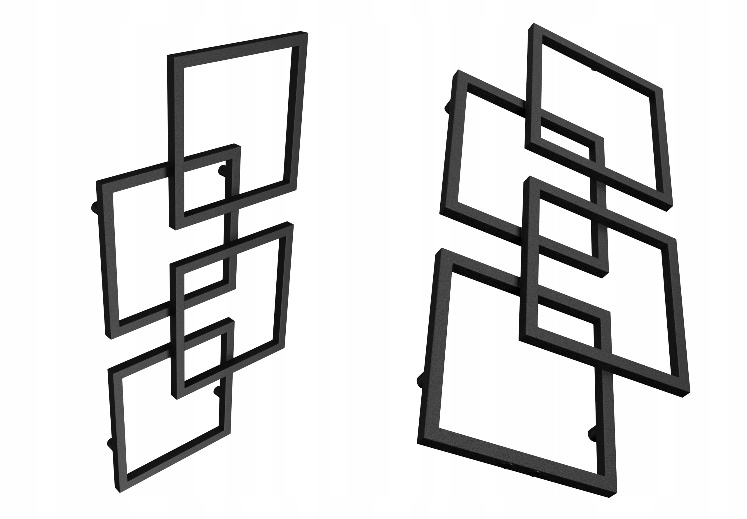 Dekoratívny Radiátor Pre C.o 1280/660 Čierny Strukt