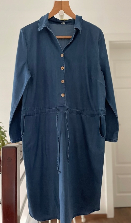 šaty Maxi Plus Size vel 54 jeans