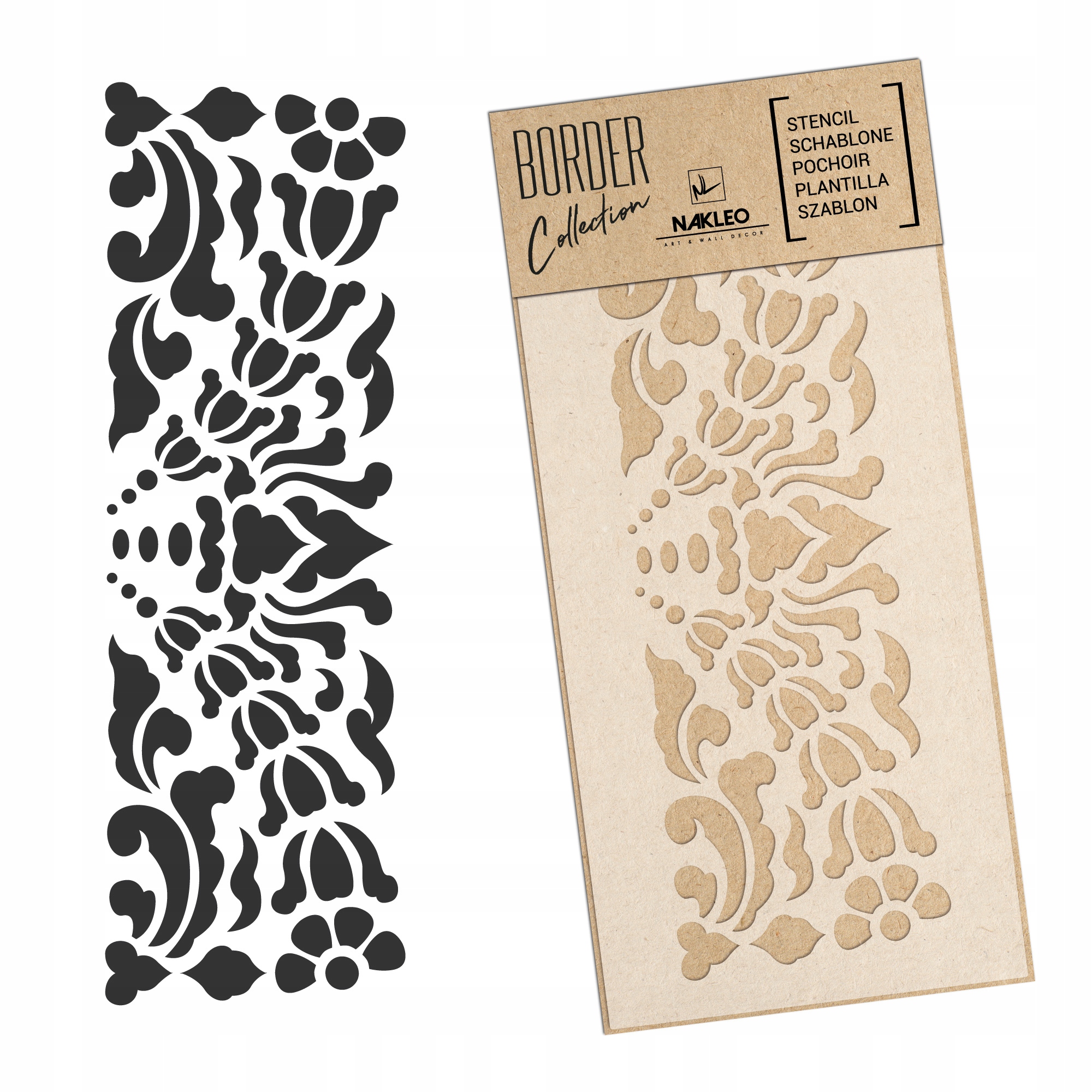 

Szablon Malarski / 21x45 cm / Bordiura / Rzymskie