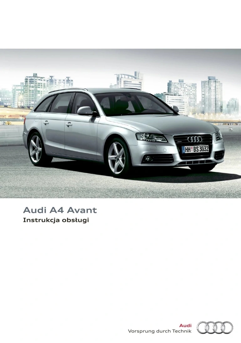 Audi A4 Avant B8 2007-11 +Navi Instrukcja Obsługi Tematyka Samochody osobowe
