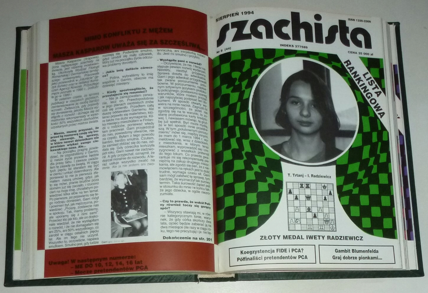 SZACHISTA Miesięcznik 1-12/1994