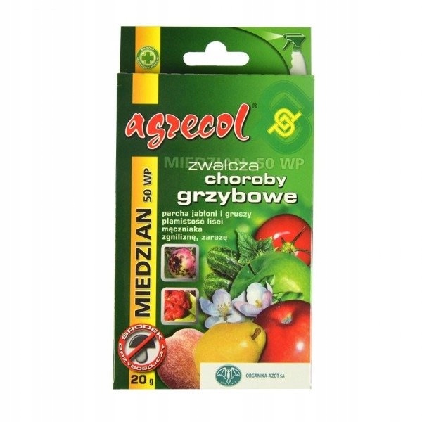 

Preparat grzybobójczy Miedzian 50 Wp 20g Agrecol