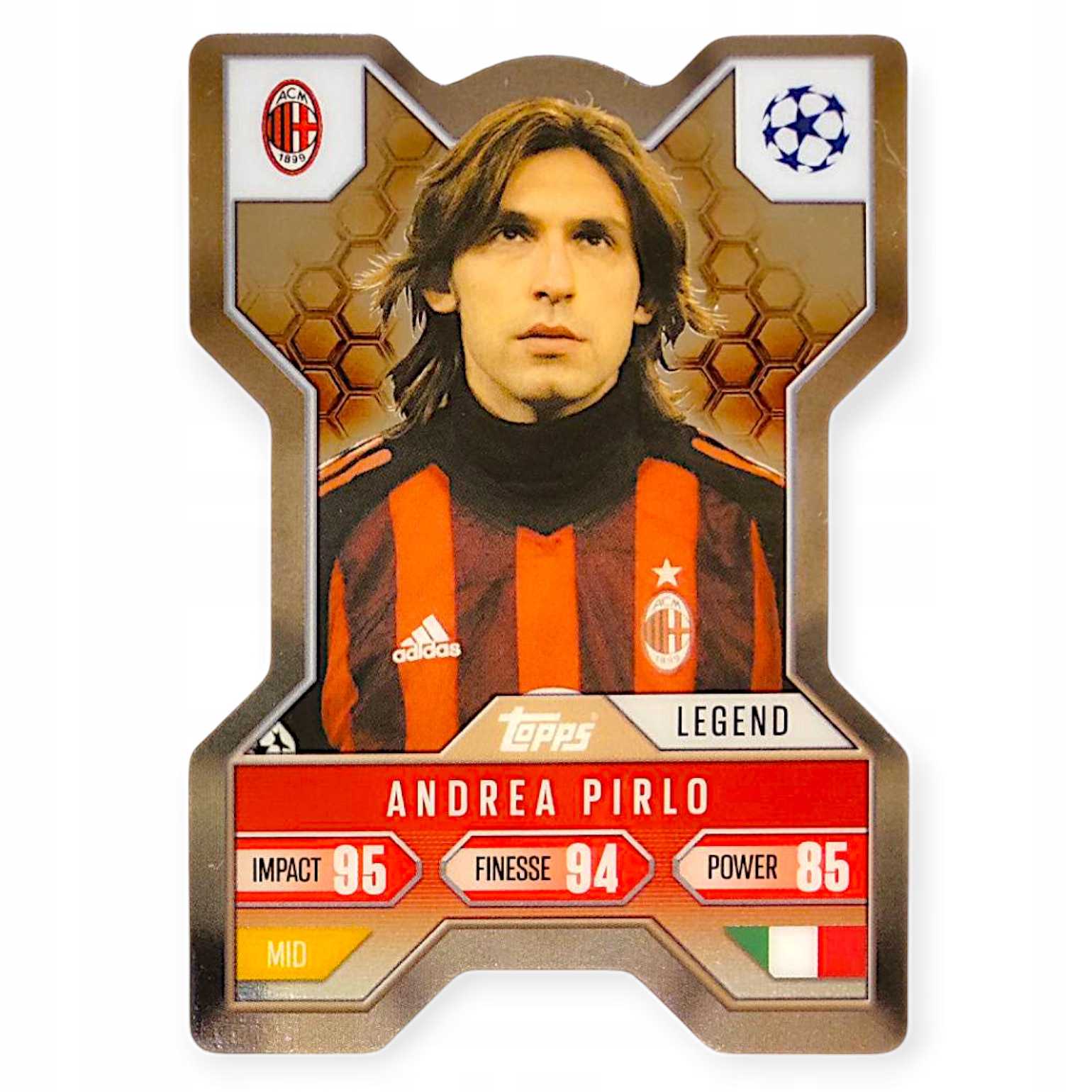 Topps Match Attax Extra 2024-2025 Chrome X Shield CX9 Andrea Pirlo Ac Milan
